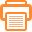 Orange printer icon